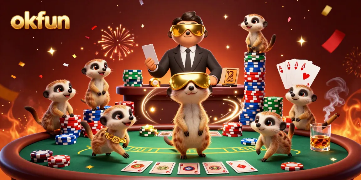 Experience the thrilling action at okfun's cartoon casino run by adorable meerkats.