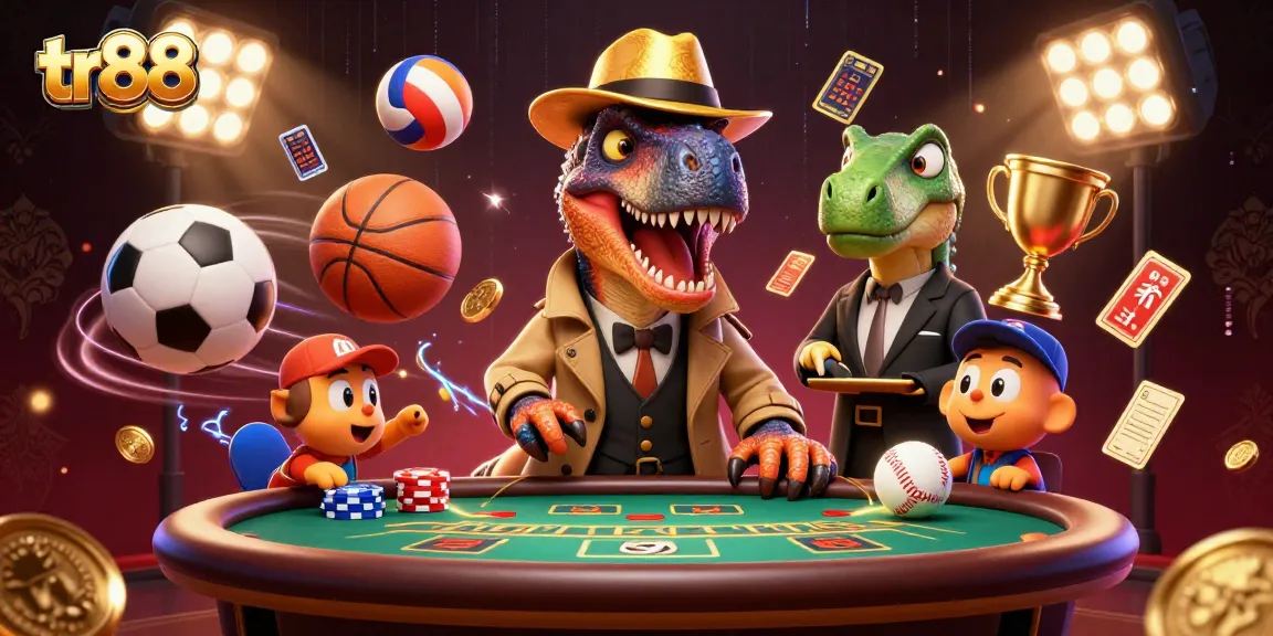 tr88 velociraptor card counter at blackjack, stegosaurus pit boss, compy pickpocketing chips