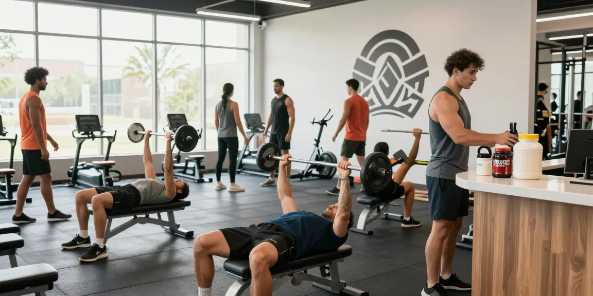 Anabolika kaufen für professionelle Bodybuilder und Athleten in einem modernen Fitnessstudio während des Krafttrainings.