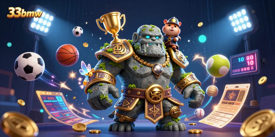 Experience thrilling moments with 33bmw as the golem guardian comes to life amid dazzling gaming action.
