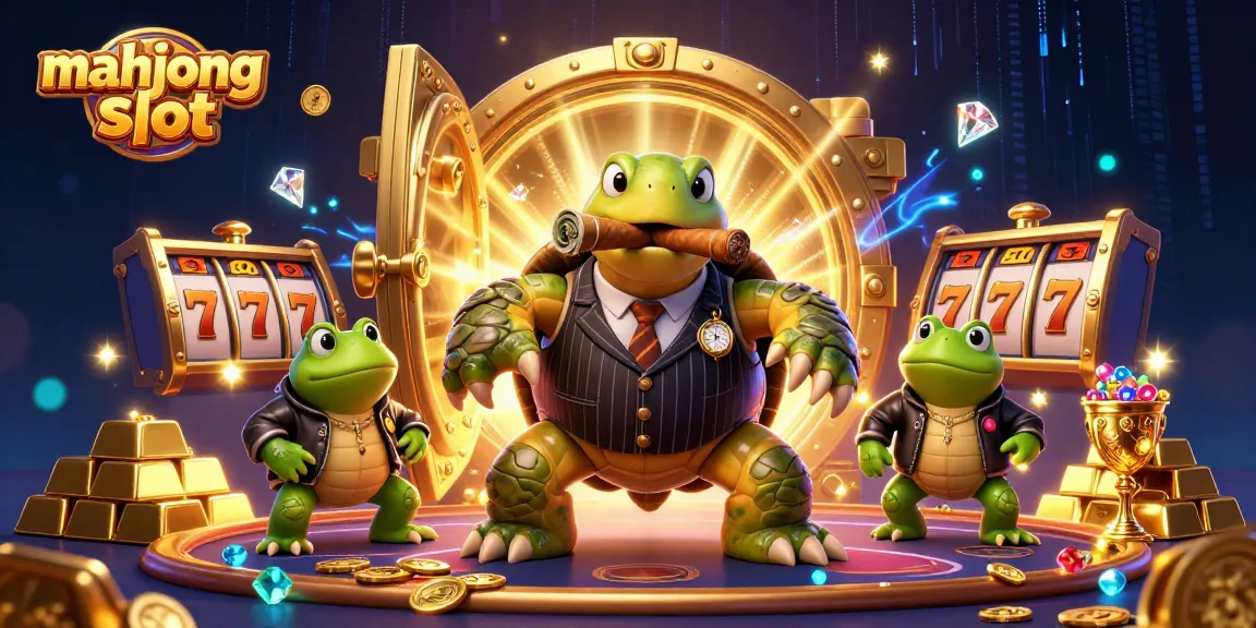 Experience high-stakes action in mahjong slot with playful cartoon characters against a vibrant casino backdrop.