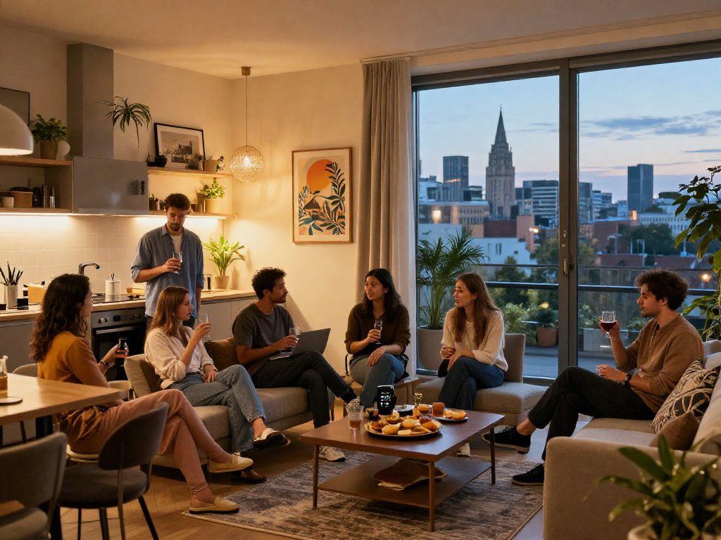Monteurzimmer mieten Hannover in gemütlichem, modernem Apartment mit professionellen Gästen.