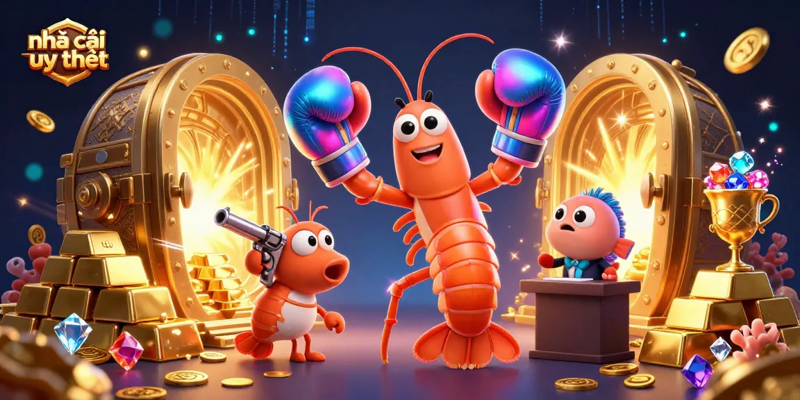 Experience the best nhà cái uy tín for online gambling with vibrant 3D casino characters and treasures.