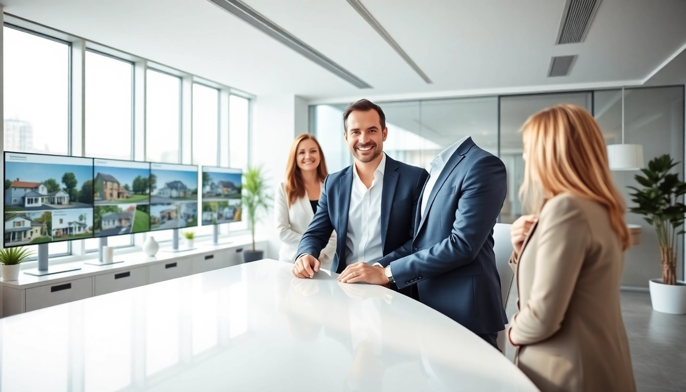 Immobilienmakler Frankfurt Eschersheim präsentiert moderne Immobilien in einem zeitgemäßen Büroumfeld.