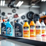 Koch Chemie Produkte für professionelle Fahrzeugpflege auf einem modernen Tisch.